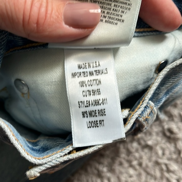 Agolde 90's Mid Rise Loose Jeans in Fall Out 27 - Picture 8 of 9